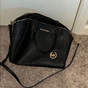 Michael Kors Black Leather Handbag